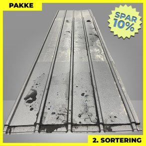 Pandeplade MTP 20/220 - 2. sortering - 16 stk. af 1100-5000 mm - Mat Sort - 60,6 m�