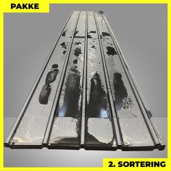 Pandeplade MTP 20/220 - 2. sortering - 32 stk. af 6120 mm - Mat Sort - 211,5 m