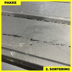 Pandeplade MTP 20/220 - 2. sortering - 32 stk. af 6120 mm - Mat Sort - 211,5 m