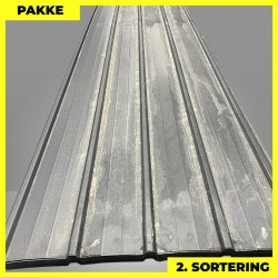 Pandeplade MTP 20/220 - 2. sortering - 39 stk. af 6860 mm - Mat Sort - 288,9 m