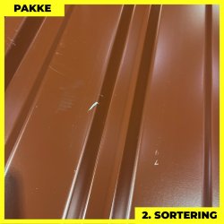 Trapezplade MVP 21 - Vg - 2. sortering - 5 stk. af 3000 mm - Mrkerd - 15,5 m