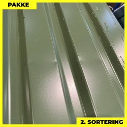 Trapezplade MVP 21 - Vg - 2. sortering - 5 stk. af 3000 mm - Olivengrn - 15,5 m