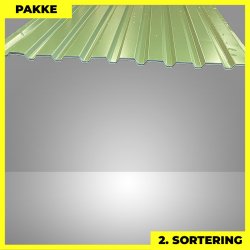 Trapezplade MVP 21 - Vg - 2. sortering - 5 stk. af 3000 mm - Olivengrn - 15,5 m