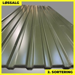 Trapezplade MVP 21 - Vg - 2. sortering - 3000 mm - Grn