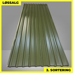 Trapezplade MVP 21 - Vg - 2. sortering - 3000 mm - Grn