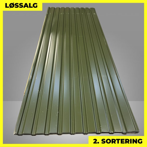 Trapezplade MVP 21 - Vg - 2. sortering - 3000 mm - Grn