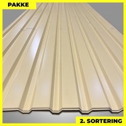 Trapezplade MVP 21 - Vg - 2. sortering - 14 stk. af 3000 mm - Gul - 43,4 m