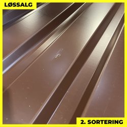 Trapezplade MVP 21 - Vg - 2. sortering - 3000 mm - Brun