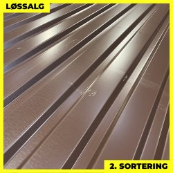 Trapezplade MVP 21 - Vg - 2. sortering - 3000 mm - Brun