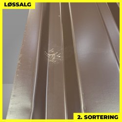 Trapezplade MVP 21 - Vg - 2. sortering - 3000 mm - Brun