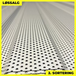 Trapezplade MVP 21 - Perforeret - Vg - 2. sortering - 3000 mm - Lysegr