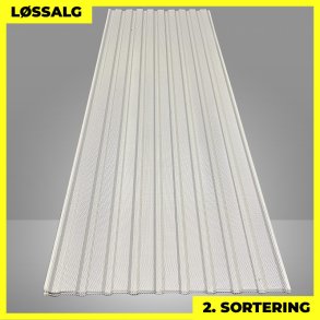 Trapezplade MVP 21 - Perforeret - Vg - 2. sortering - 3000 mm - Lysegr