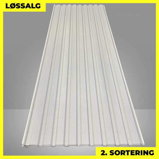 Trapezplade MVP 21 - Perforeret - Vg - 2. sortering - 3000 mm - Lysegr