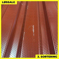 Trapezplade MVP 21 - Perforeret - Vg - 2. sortering - 3000 mm - Mrkerd