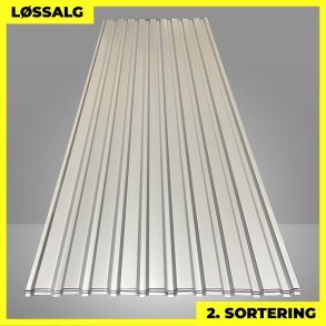 Trapezplade MVP 21 - Vg - 2. sortering - 3000 mm - Silver