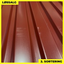 Trapezplade MVP 21 - Vg - 2. sortering - 3000 mm - Mrkerd