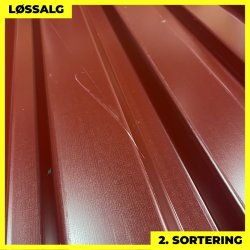 Trapezplade MVP 21 - Vg - 2. sortering - 3000 mm - Mrkerd