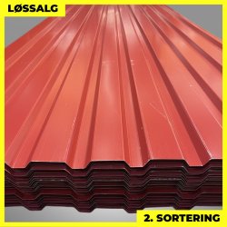 Trapezplade MVP 21 - Vg - 2. sortering - 3000 mm - Mrkerd