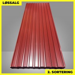 Trapezplade MVP 21 - Vg - 2. sortering - 3000 mm - Mrkerd