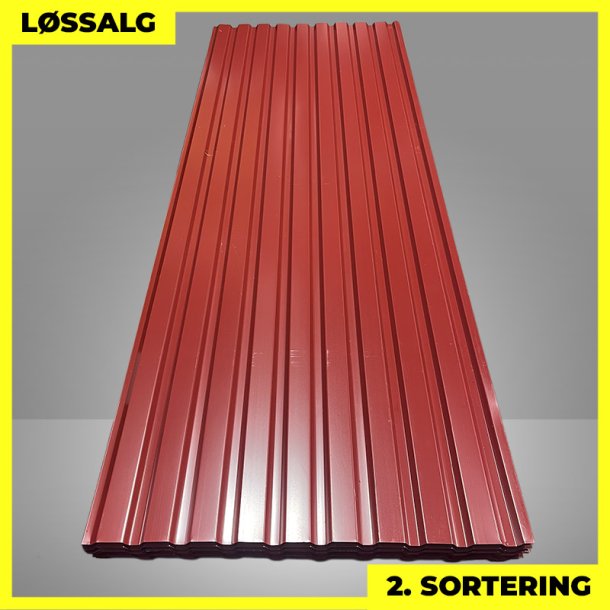 Trapezplade MVP 21 - Vg - 2. sortering - 3000 mm - Mrkerd