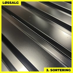 Trapezplade MVP 21 - Vg - 2. sortering - 3000 mm - Sort