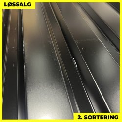 Trapezplade MVP 21 - Vg - 2. sortering - 3000 mm - Sort