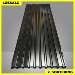 Trapezplade MVP 21 - Vg - 2. sortering - 3000 mm - Sort