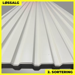 Trapezplade MVP 21 - Vg - 2. sortering - 3000 mm - Lysegr