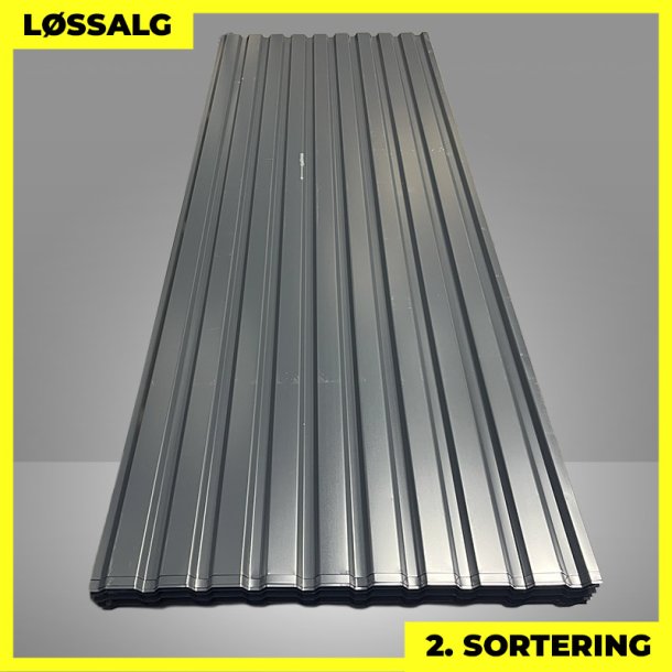 Trapezplade MVP 21 - Vg - 2. sortering - 3000 mm - Antracitgr