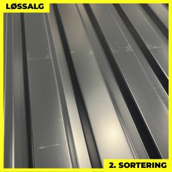 Trapezplade MVP 21 - Vg - 2. sortering - 3000 mm - Antracitgr