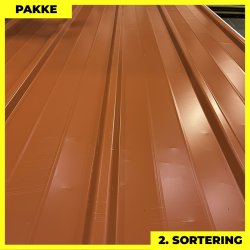 Pandeplade MTP 20/220 - 2. sortering - 9 stk. af 3000 mm - Teglrd - 29,1 m