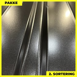 Pandeplade MTP 20/220 - 2. sortering - 16 stk. af 3000-3200 mm - Sort - 52 m