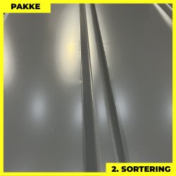 Pandeplade MTP 20/220 m/ dug - 2. sortering - 11 stk. af 3000 mm - Antracitgr - 35,6 m