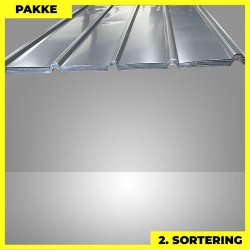 Pandeplade MTP 20/220 m/ dug - 2. sortering - 11 stk. af 3000 mm - Antracitgr - 35,6 m