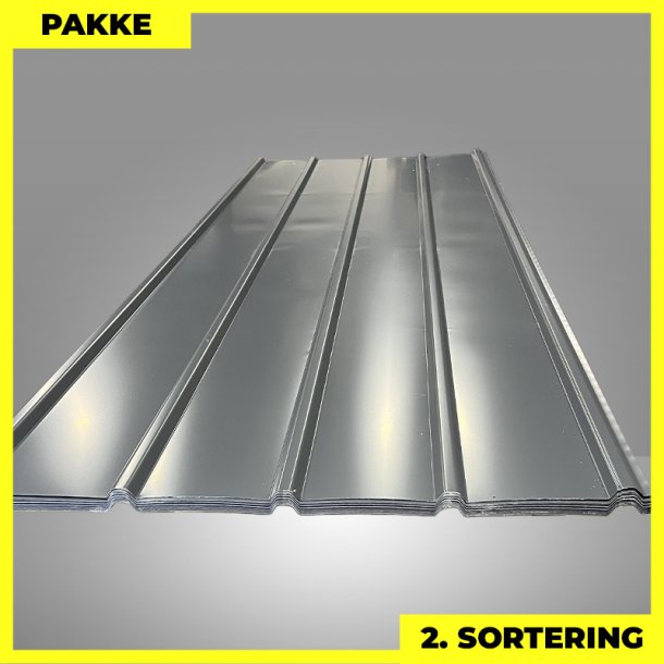 Pandeplade MTP 20/220 m/ dug - 2. sortering - 11 stk. af 3000 mm - Antracitgr - 35,6 m