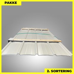 Pandeplade MTP 20/220 - 2. sortering - 6 stk. af 3000 mm - Lysegr - 19,4 m