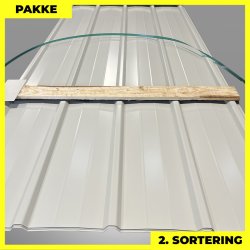 Pandeplade MTP 20/220 - 2. sortering - 6 stk. af 3000 mm - Lysegr - 19,4 m