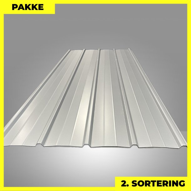 Pandeplade MTP 20/220 - 2. sortering - 4 stk. af 3000 mm - Silver - 12,9 m