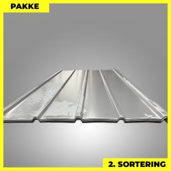 Pandeplade MTP 20/220 m/ dug - 2. sortering - 14 stk. af 3000 mm - Grafitgr - 45,3 m