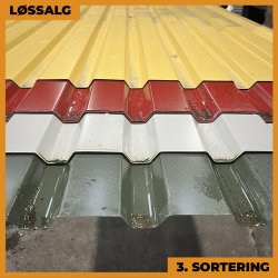 Trapez MVP 21 - Vg - 3. sortering - 3000 mm - Forskellige farver