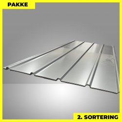 Pandeplade MTP 20/220 - 2. sortering - 12 stk. af 3000 mm - Silver - 38,8 m