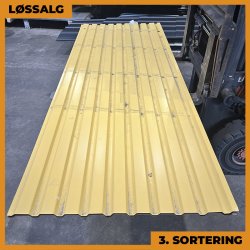 Trapez MVP 21 - Vg - 3. sortering - 3000 mm - Forskellige farver