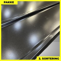 Pandeplade MTP 20/220 - 2. sortering - 9 stk. af 3000 mm - Sort - 29,1 m