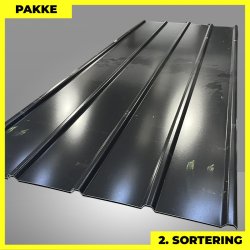 Pandeplade MTP 20/220 - 2. sortering - 9 stk. af 3000 mm - Sort - 29,1 m