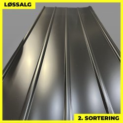 Pandeplade MTP 20/220 m/ dug - 2. sortering - 3000 mm - Sort