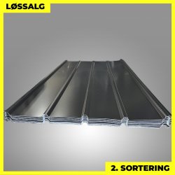 Pandeplade MTP 20/220 m/ dug - 2. sortering - 3000 mm - Sort