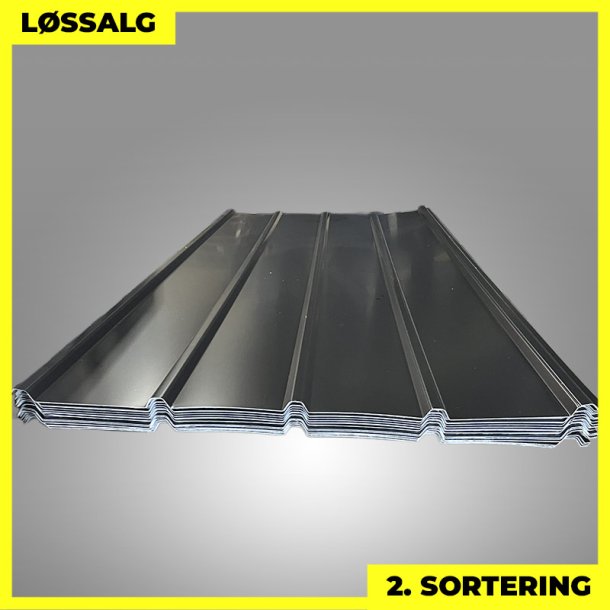 Pandeplade MTP 20/220 m/ dug - 2. sortering - 3000 mm - Sort