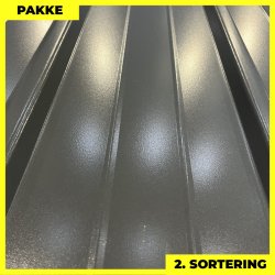 Pandeplade MTP 20/220 m/ dug - 2. sortering - 13 stk. af 3000 mm - Antracitgr - 42,1 m&sup2;