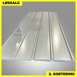 Pandeplade MTP 20/220 - 2. sortering - 3000 mm - Silver