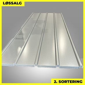 Pandeplade MTP 20/220 - 2. sortering - 3000 mm - Silver